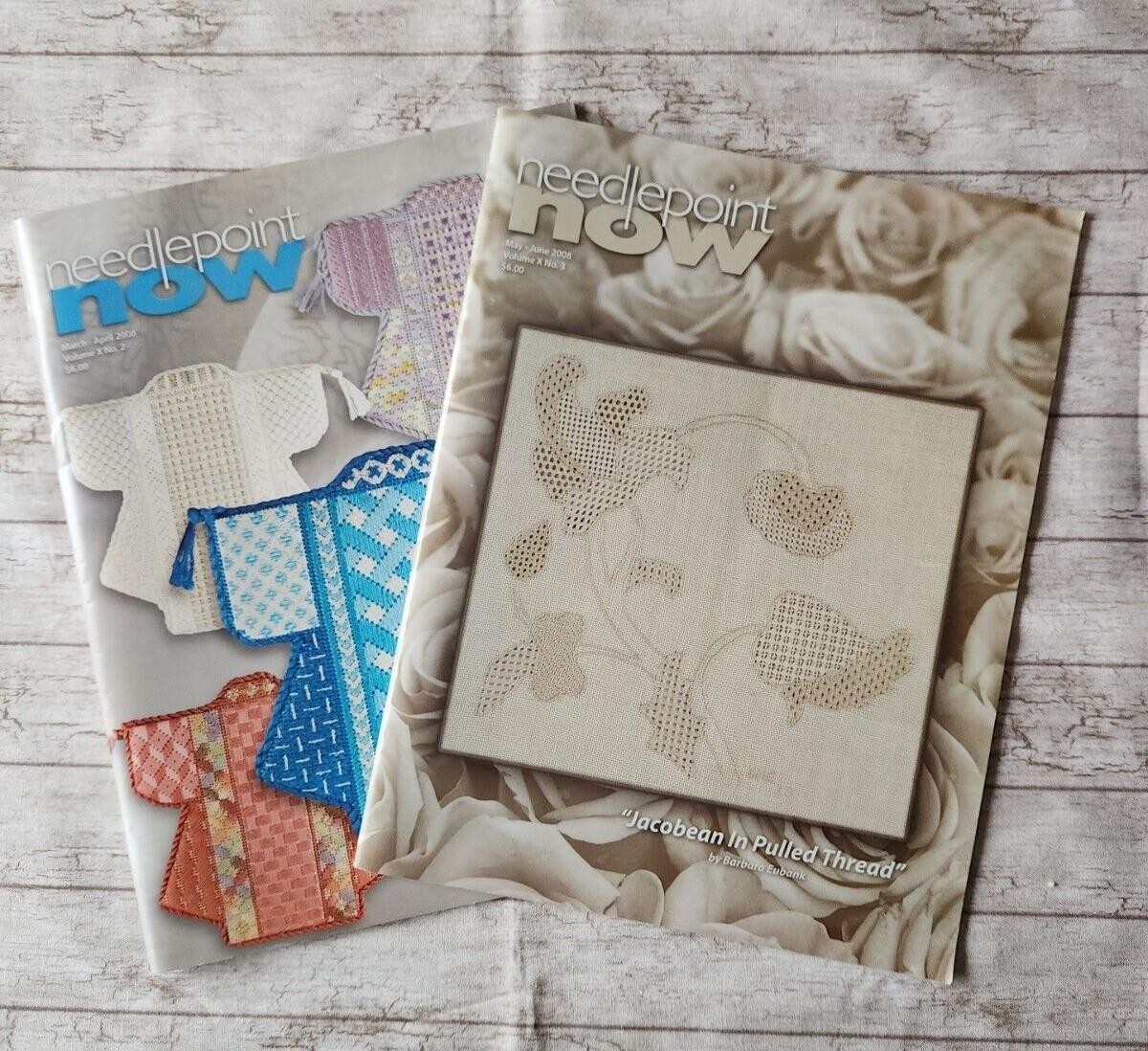 2x Needlepoint Now Back Issue Magazines 2008 March/April May/June Lot