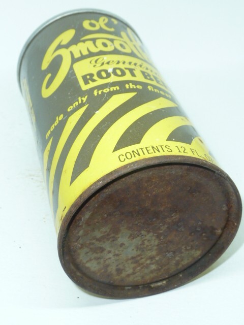 Empty Top Opened 12oz Ol' Smoothie Genuine Root Beer Tab-Top