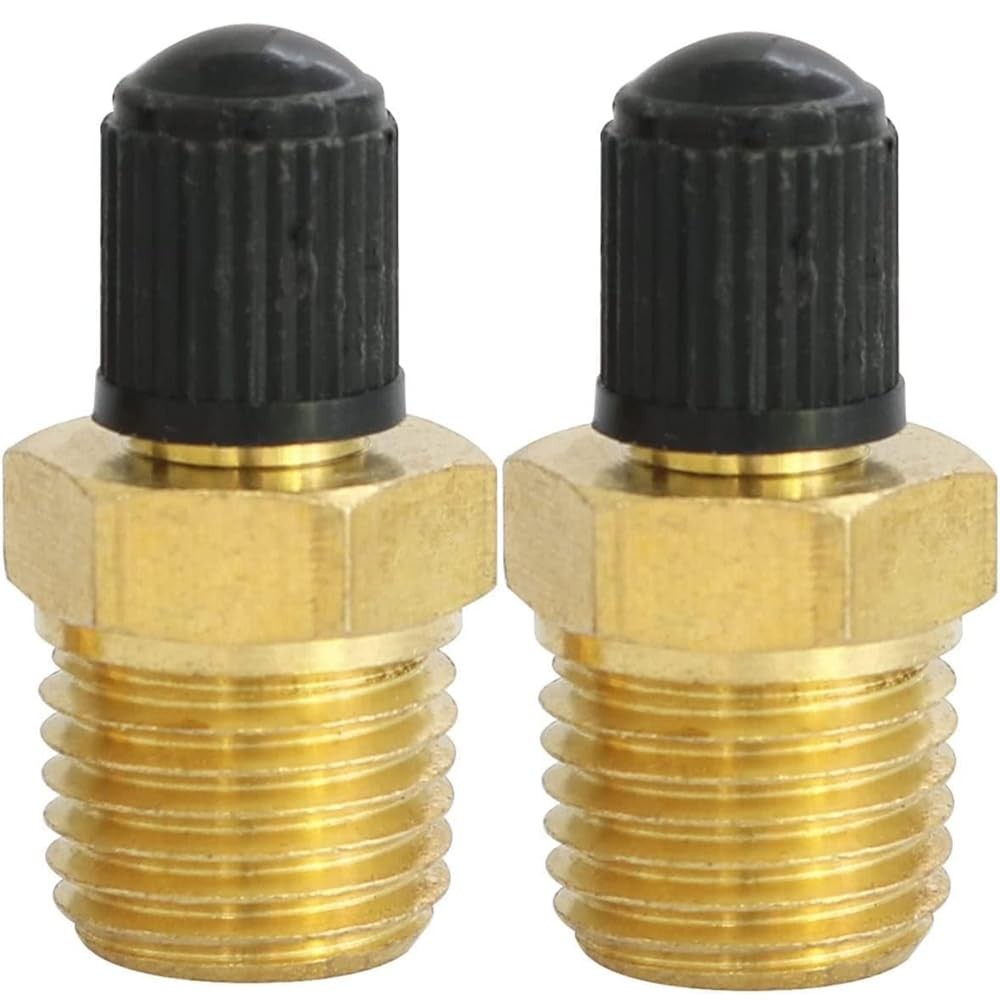 Schrader Valve Core 2pcs 1/4 NPT Air Compressor Tank