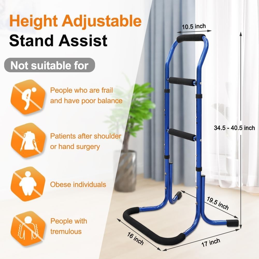 Chair Stand Assist for Elderly - Adjustable Bed Cane & Mobility Aid
