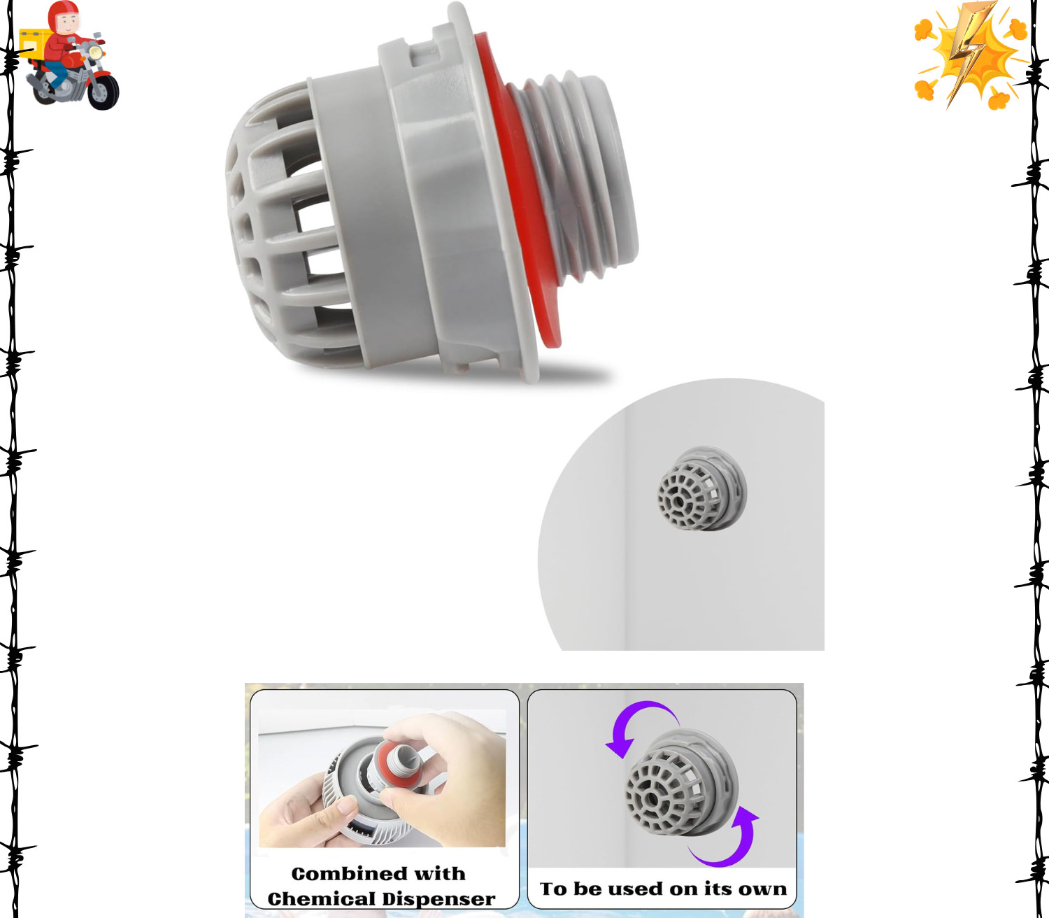Chemical Chlorine Dispenser for Pool Hot Tub Spa Parts for Saluspa Top Debris Sc