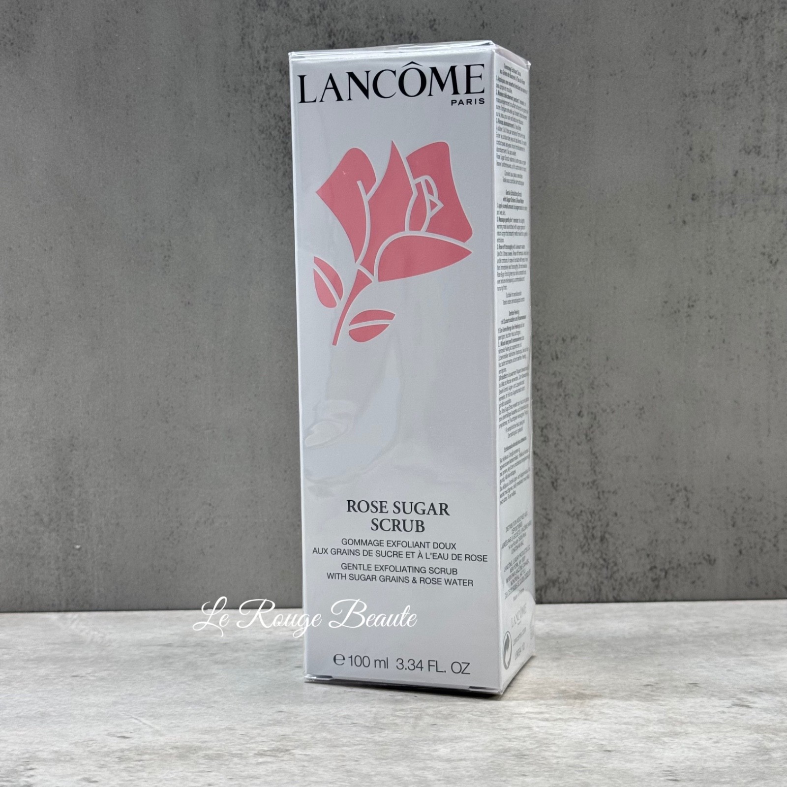 Lancome Exfoliating Rose Sugar Scrub 3.34 OZ / 100 mL New