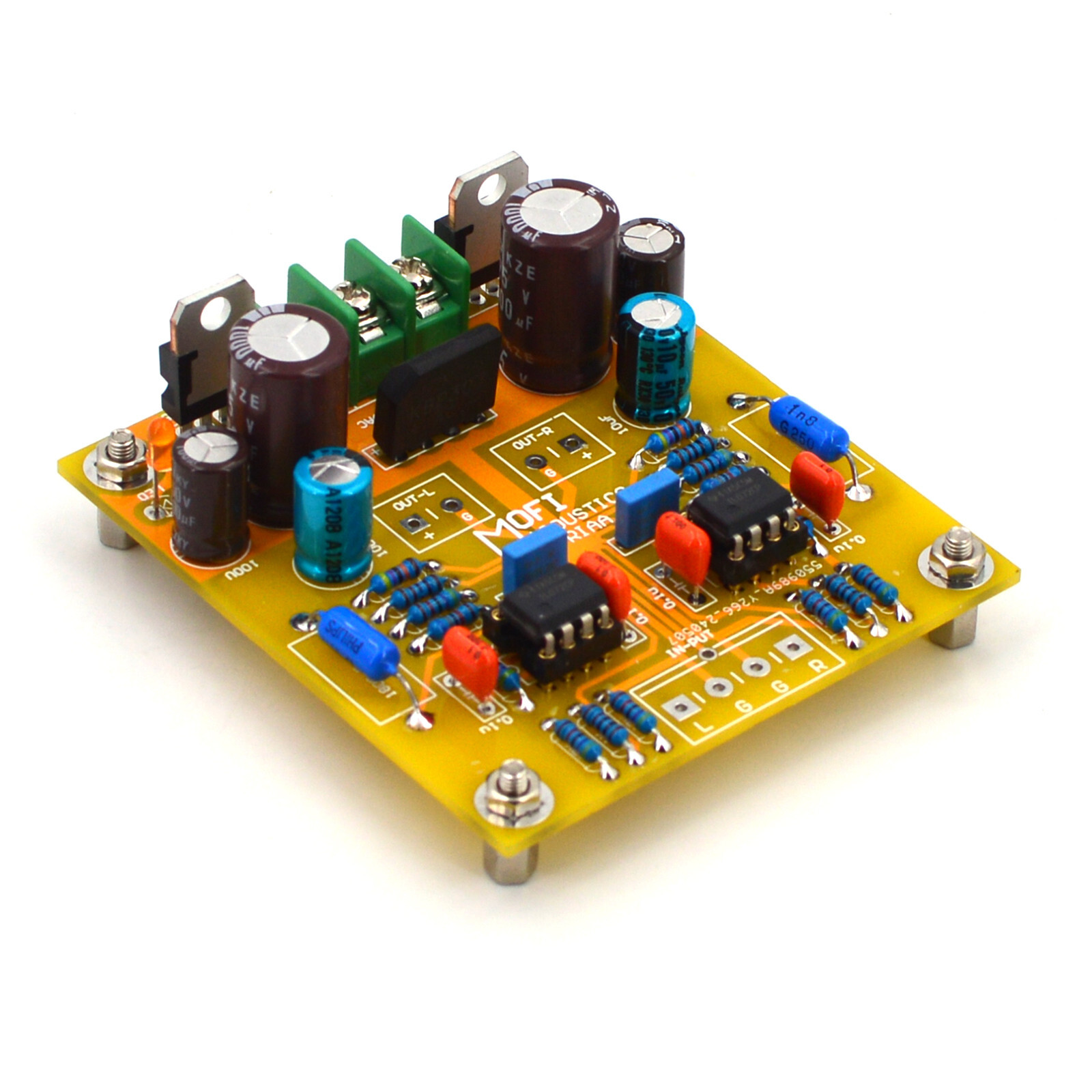 1pc Dual-OP Phono Amplifier(MM) RIAA Finished Board