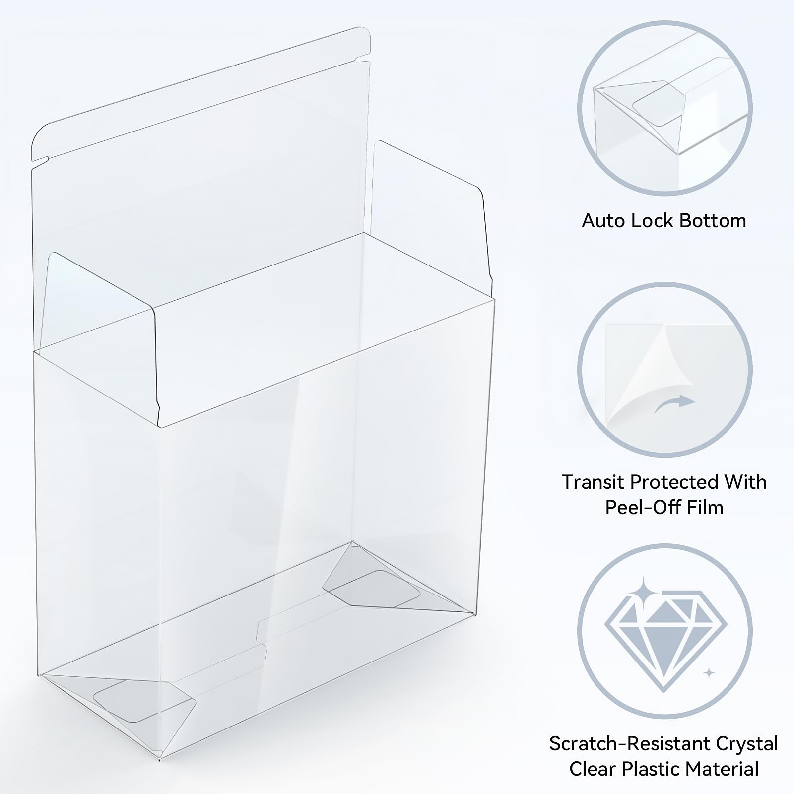 【5 Pcs】 PKMN ETB Protector Case, Elite Trainer Box Protector, ETB Box Plastic Di
