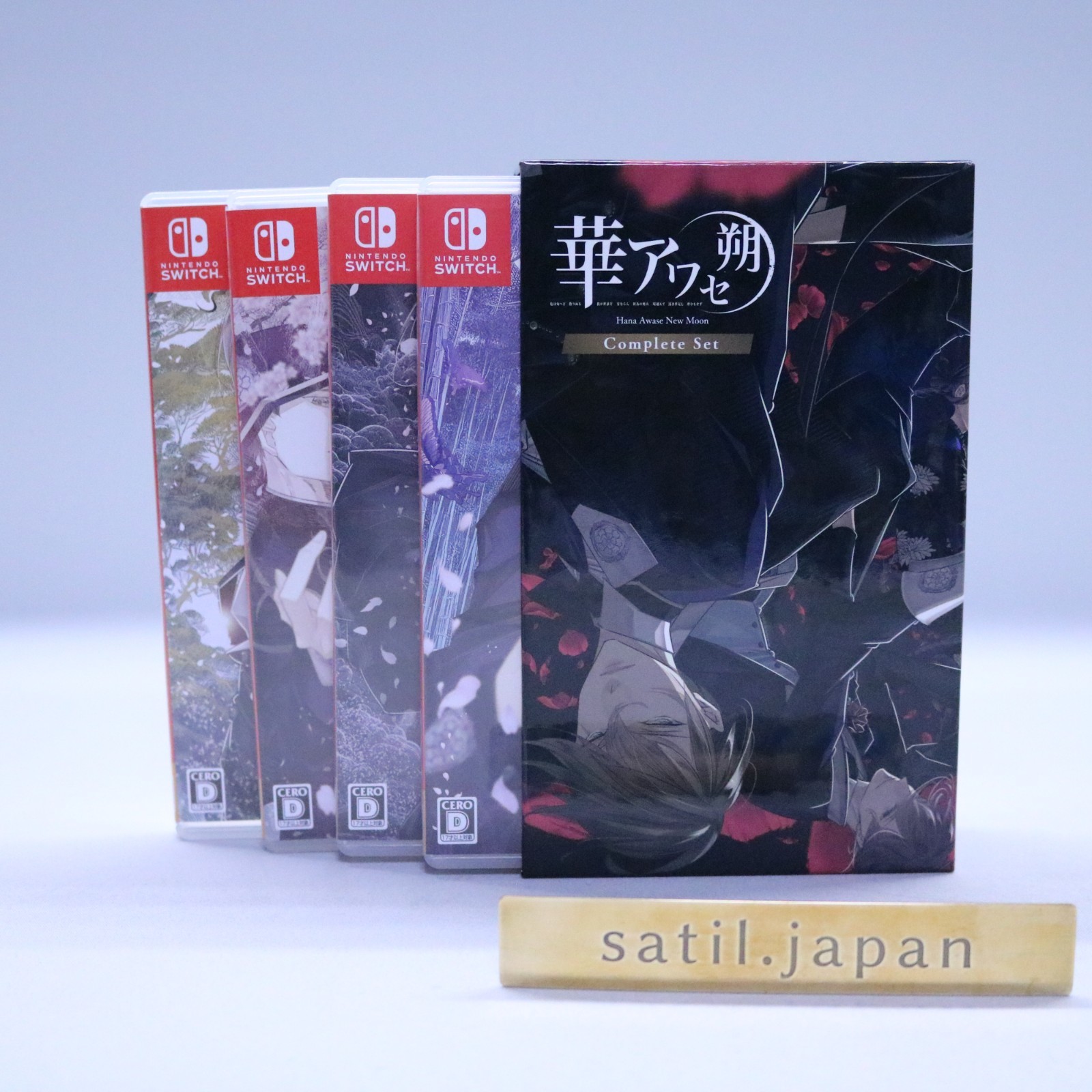 [USED] Nintendo Switch TV Video Game Hana Awase New Moon Complete Set of 4