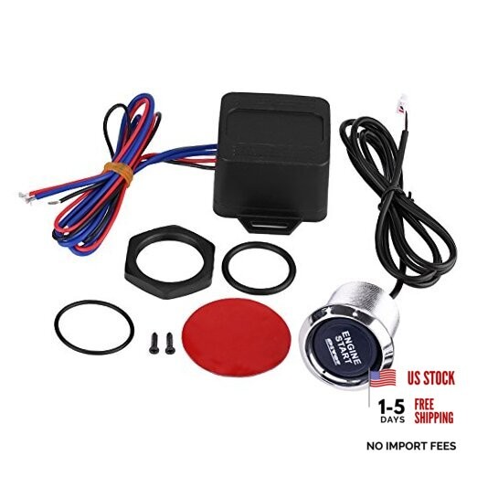 Keyless Ignition Kit, Universal 12V Car Vehicle Engine Start Push Button
