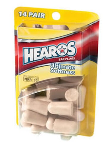 Hearos Ultimate Softness Series Ear Plugs, 14 Pair Noise Red