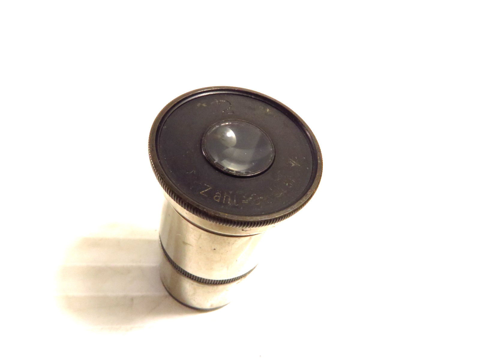 ANTIQUE ERNST LEITZ EYEPIECE 2X OCULAR MICROSCOPE PART, 0.85 Inch Diameter