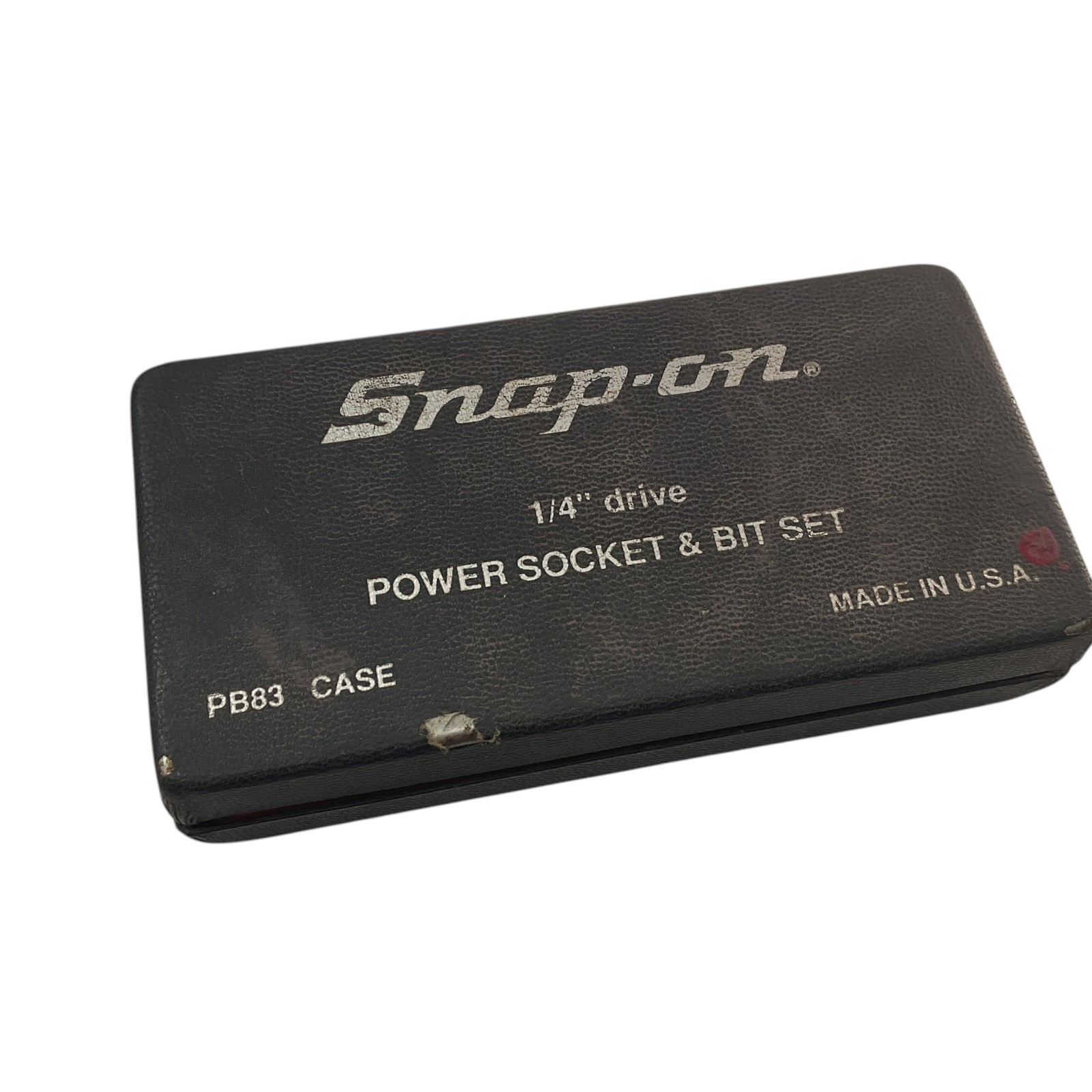 Snap On Tools Case Only PB83 Black For 1/4" Drive Socket & Bit Set Sold As Is