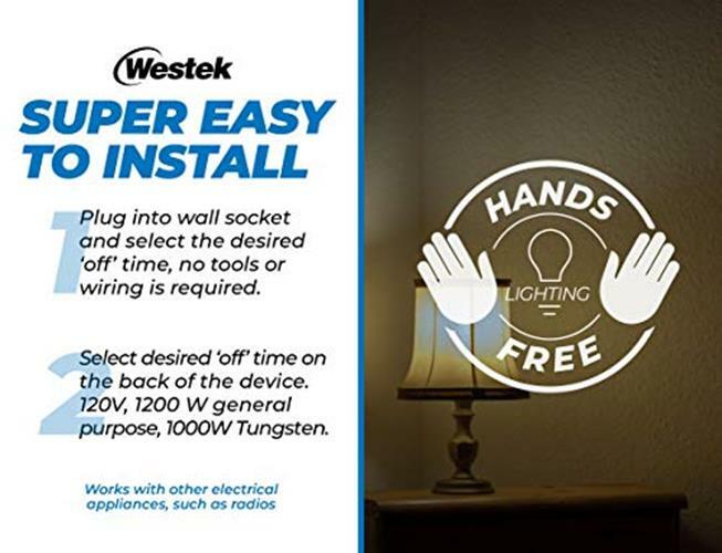 Westek Indoor Plug-In Corded Motion Activated Light Control Assorted Sizes