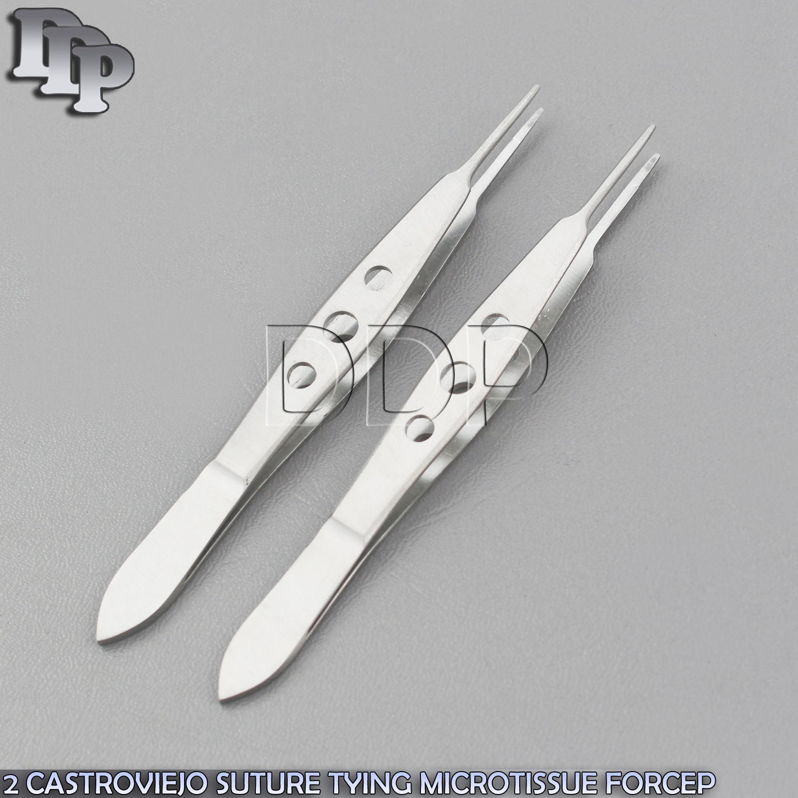 2 CASTROVIEJO SUTURE TYING MICRO SURGERY SURGICAL TISSUE FORCEP 1X2T OPTHALMIC