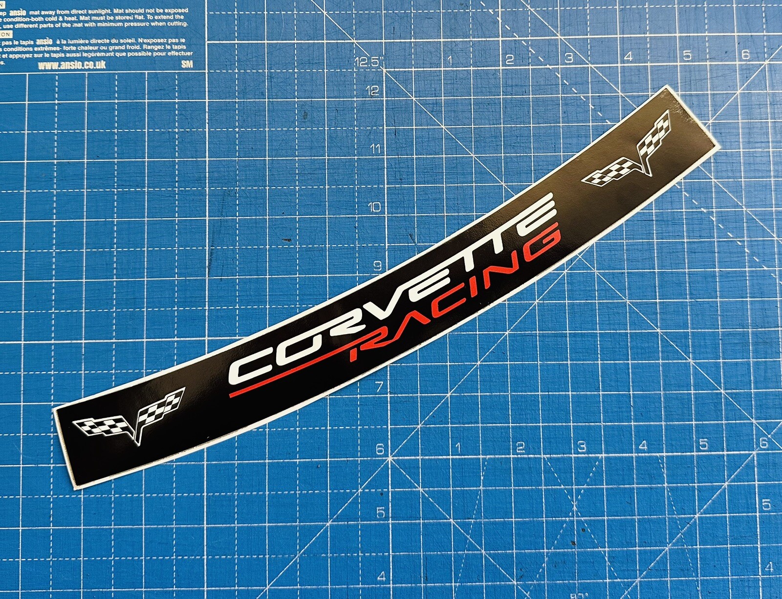 Corvette Racing  Helmet Visor Sticker F1 Le Mans Motorsport Daytona 24 Karting