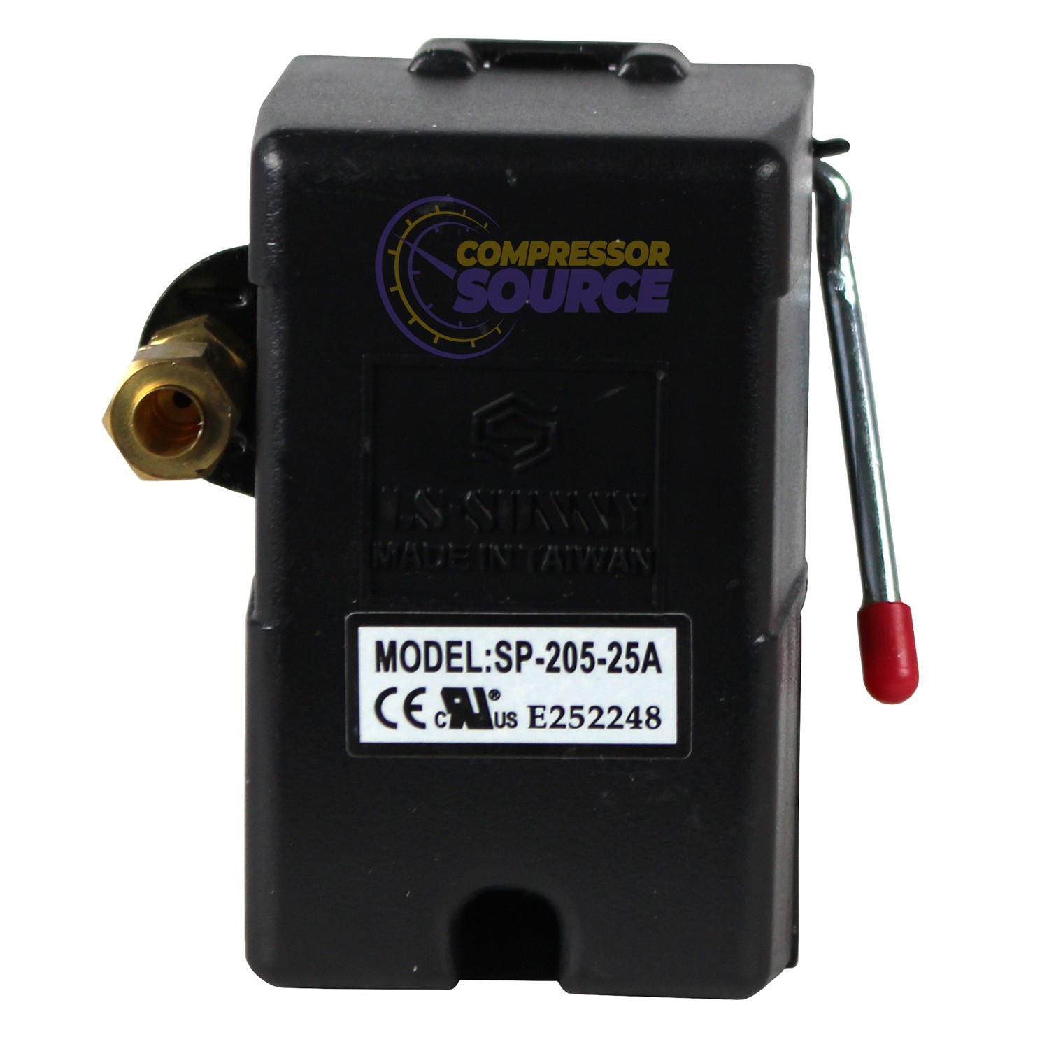 Heavy Duty 25 Amp Air Compressor Pressure Switch Control Valve 95-125 PSI 1 Port