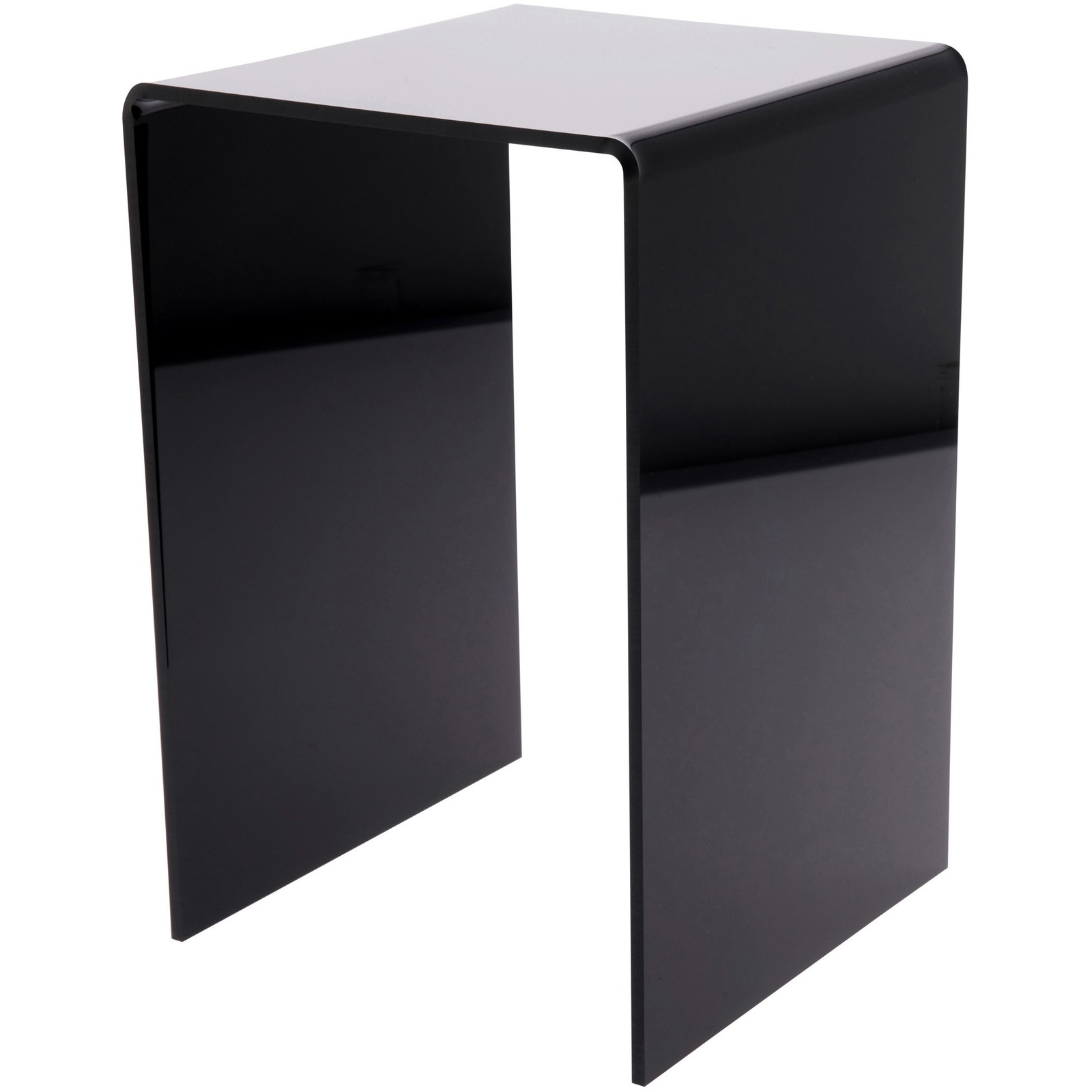 Plymor Black Acrylic Vertical Square Display Riser, 12" H x 8" W x 8" D