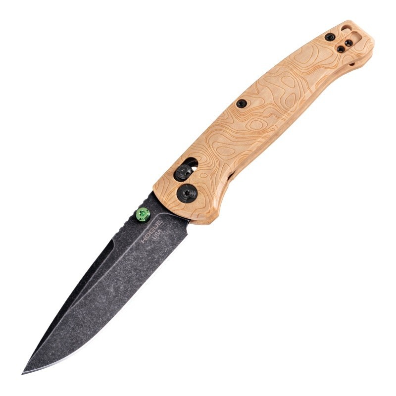 Hogue Knives Mysto Wood 3.4" Clip Point MagnaCut Maple Valley Richlite 24459