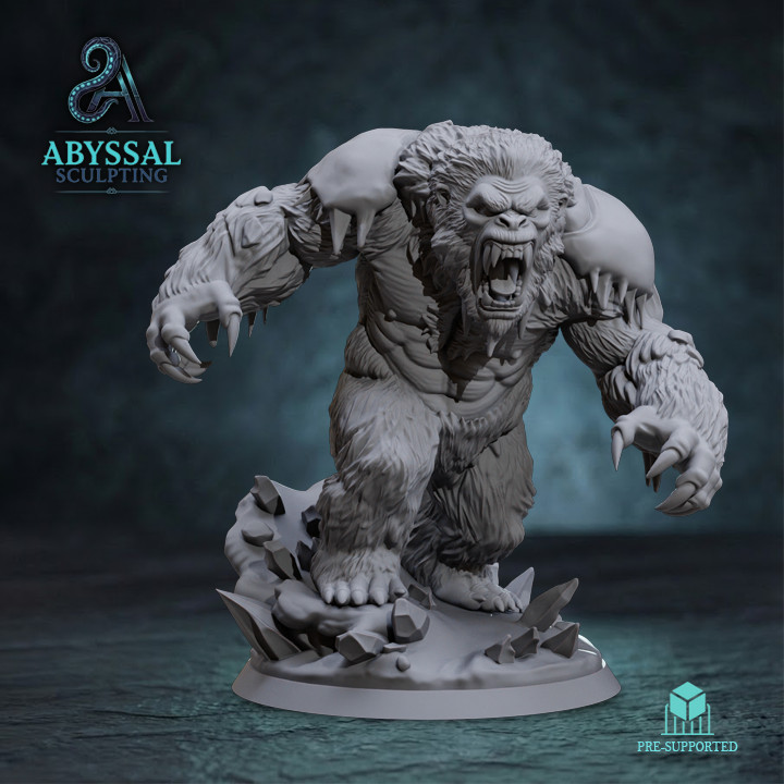 Dungeons and Dragons, DND TTRPG, Wargaming - Large Monstrosity - Yeti