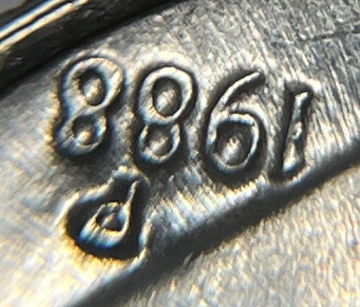 1988 P Roosevelt Dime Errors Strike Through Grease DDO Slight Doubling #3