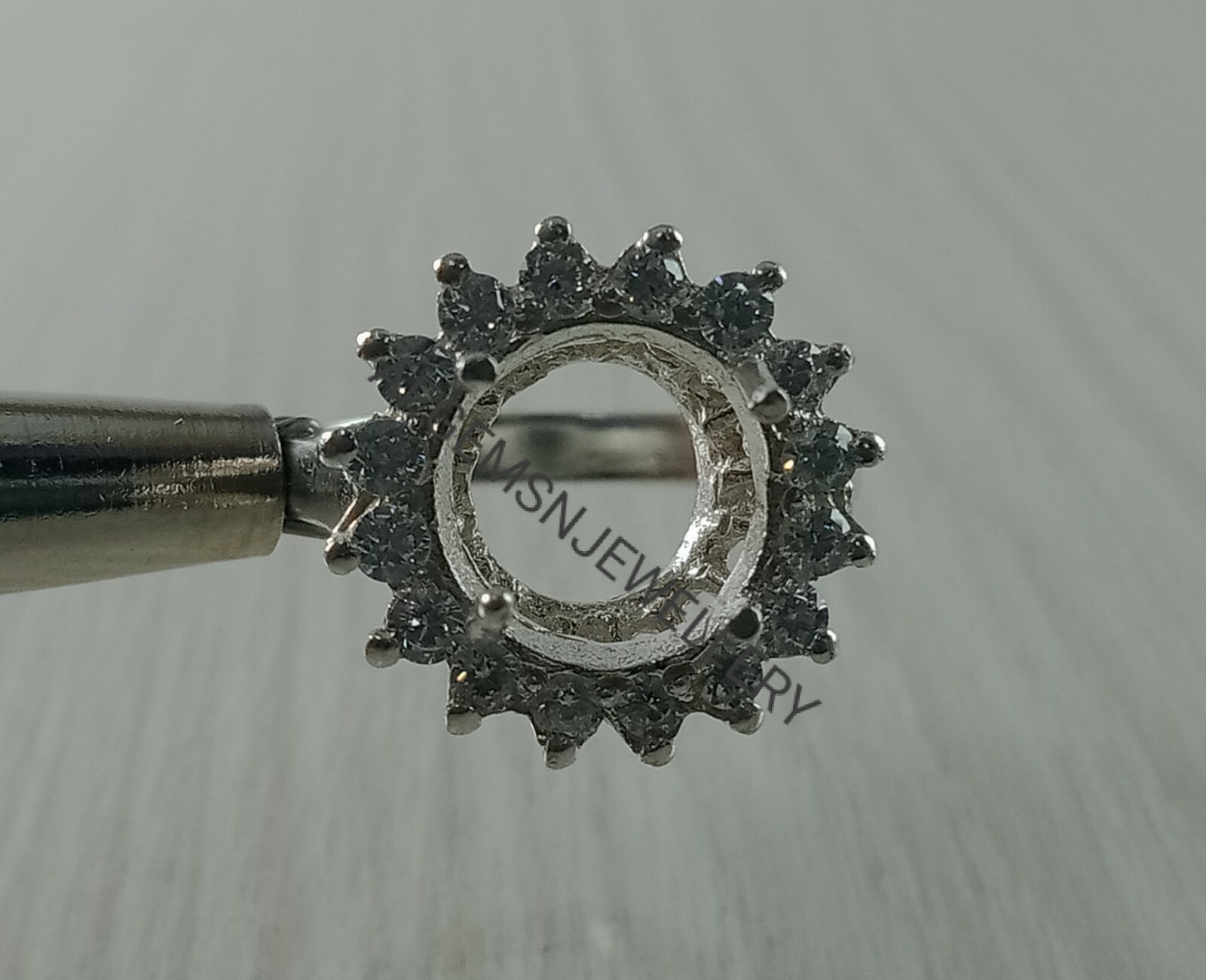 9X9MM Round Semi Mount Ring Without Stone Ring Wedding Ring Prong Setting Ring