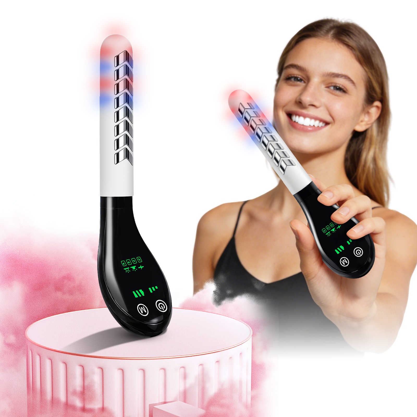 Women Red Blue Light Pelvic Floor Muscle Trainer Vaginal Tightening Device
