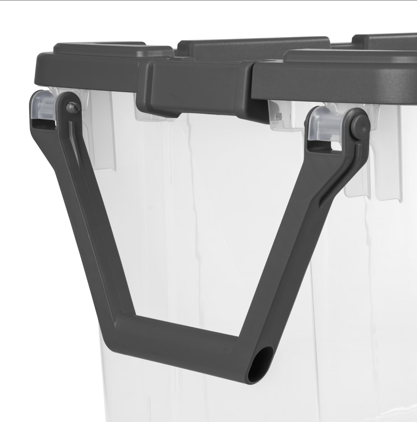(2 pack) Sterilite 160 Quart Wheeled Storage Box, Extra Large Durable Clear Plas