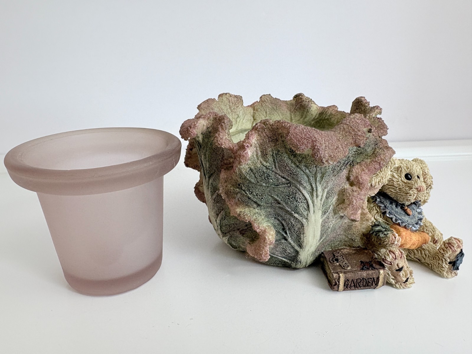 Boyds Bears & Friends #27750 Daphine...in the Cabbage Patch Votive Hldr -Retired
