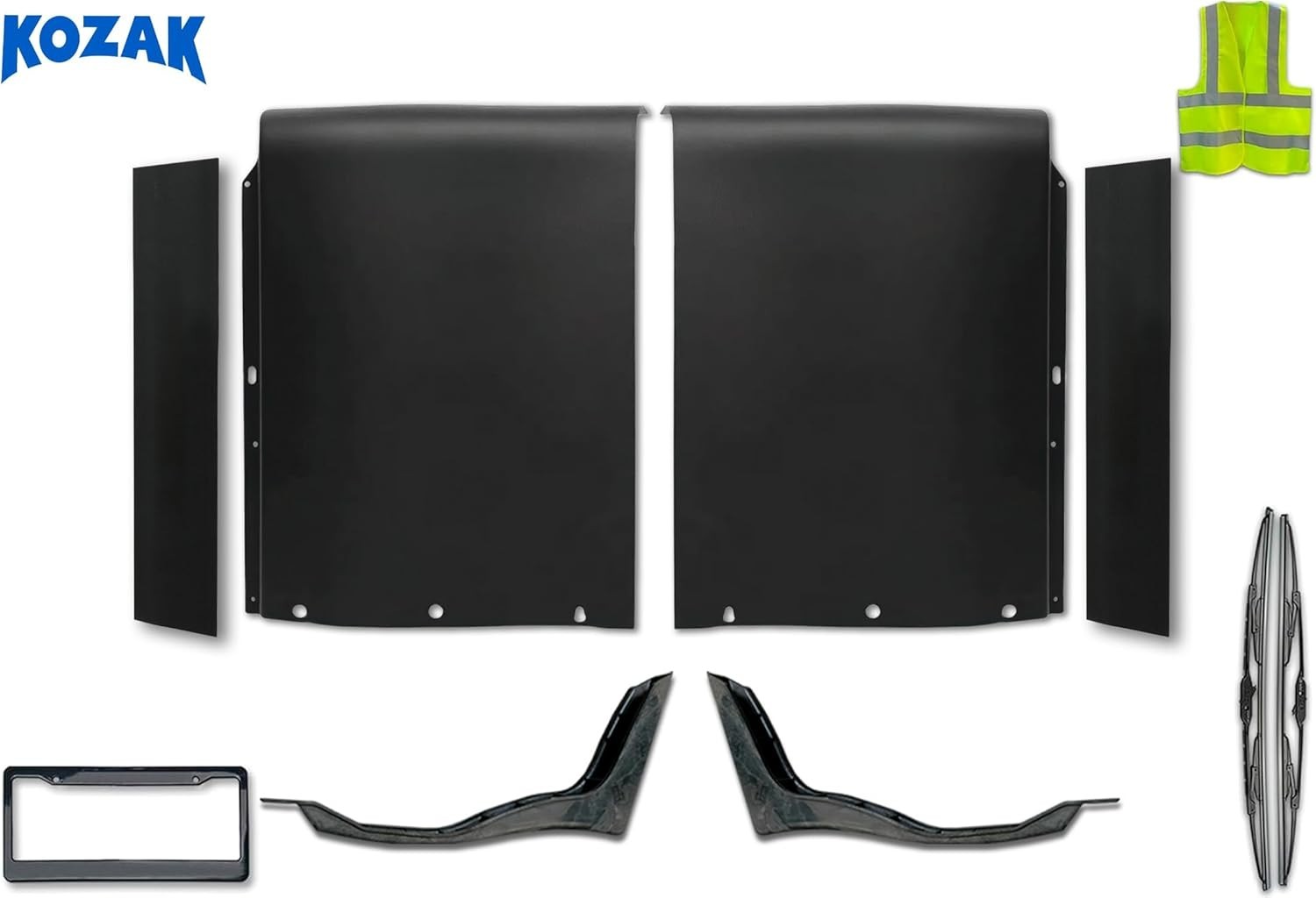 Top Fairing Cab w/Extenders & w/Brackets Set Compatible with International LT625