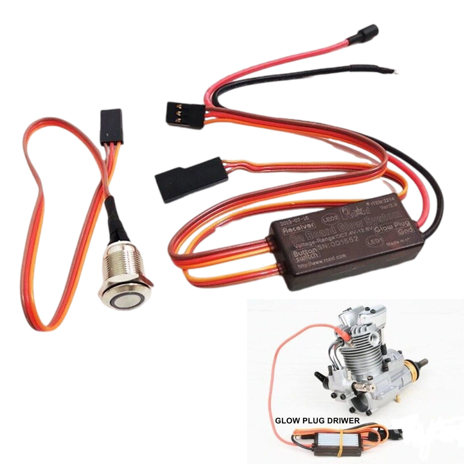 On Board Glow System Ignition Drive Glow Plug Driver for RC Airplane Model