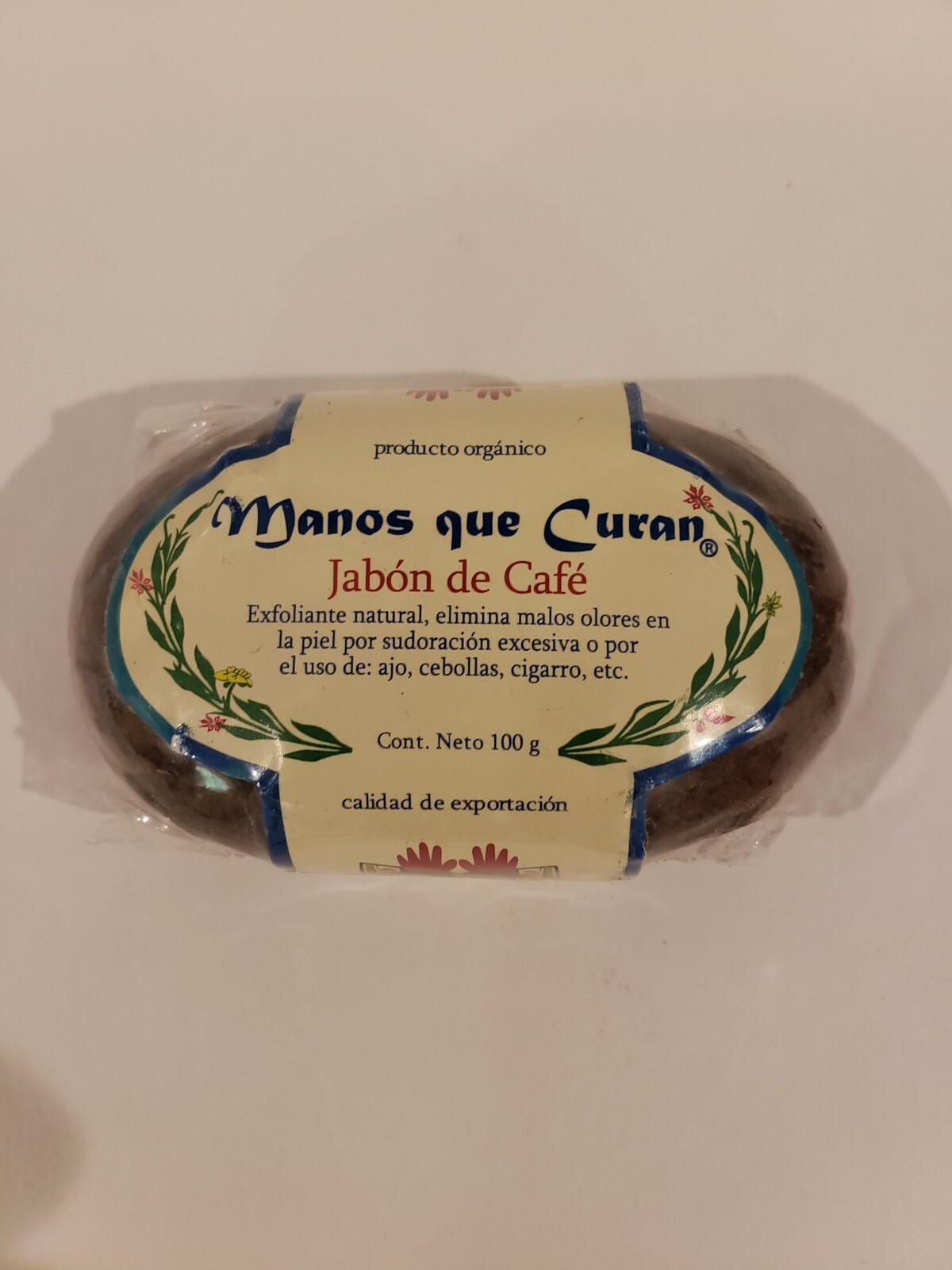 Coffee Soap /Jabon De Cafe 100% Organic "Exfoliant Antioxidant & Anticellulitic"