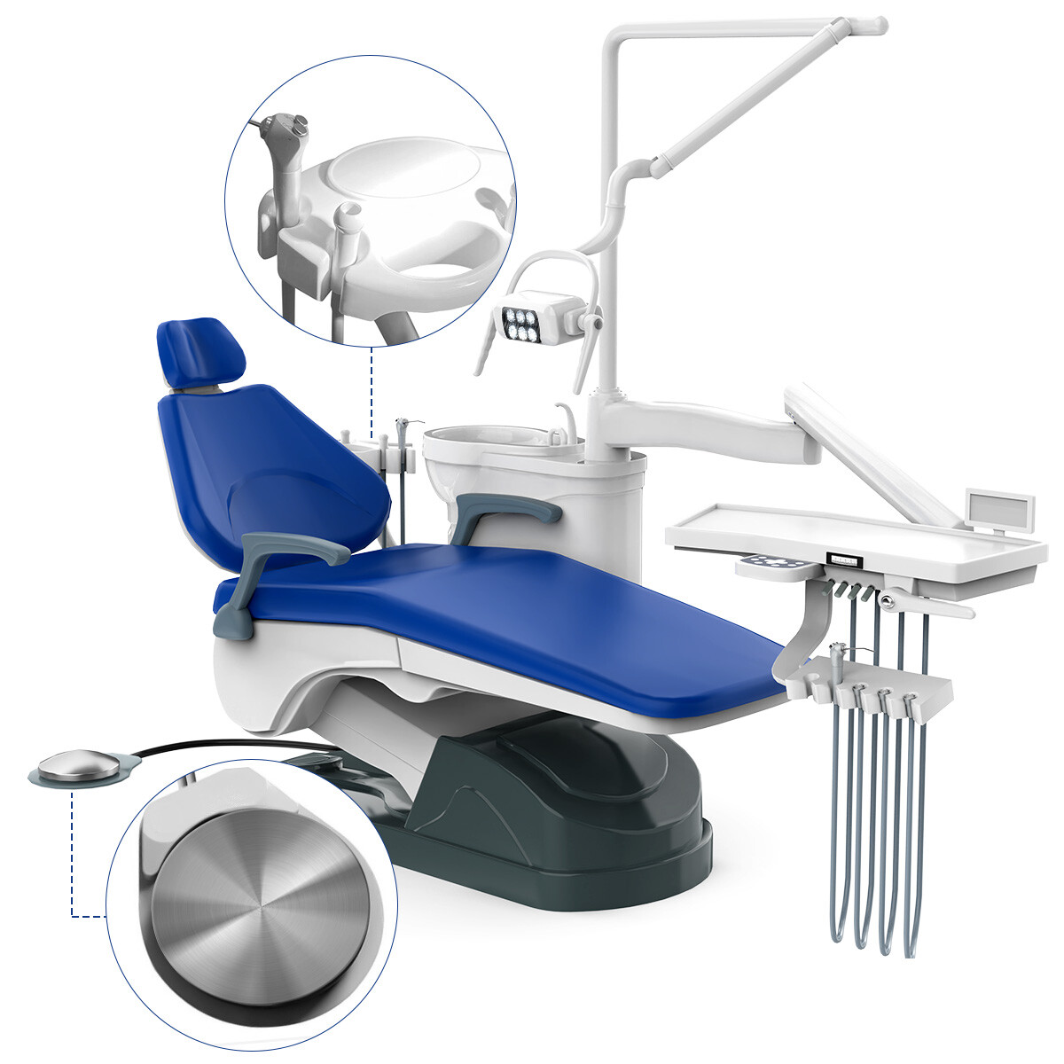 Dental Unit Chair Integral Computer Controlled/22L Autoclave Sterilizer Class B
