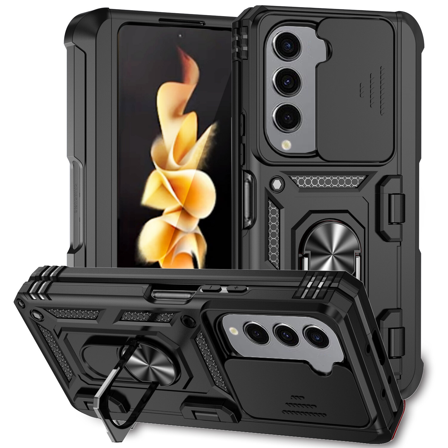 Shockproof Case Slide Camera Lens Protector For Samsung Galaxy Z Fold 5 Fold 4