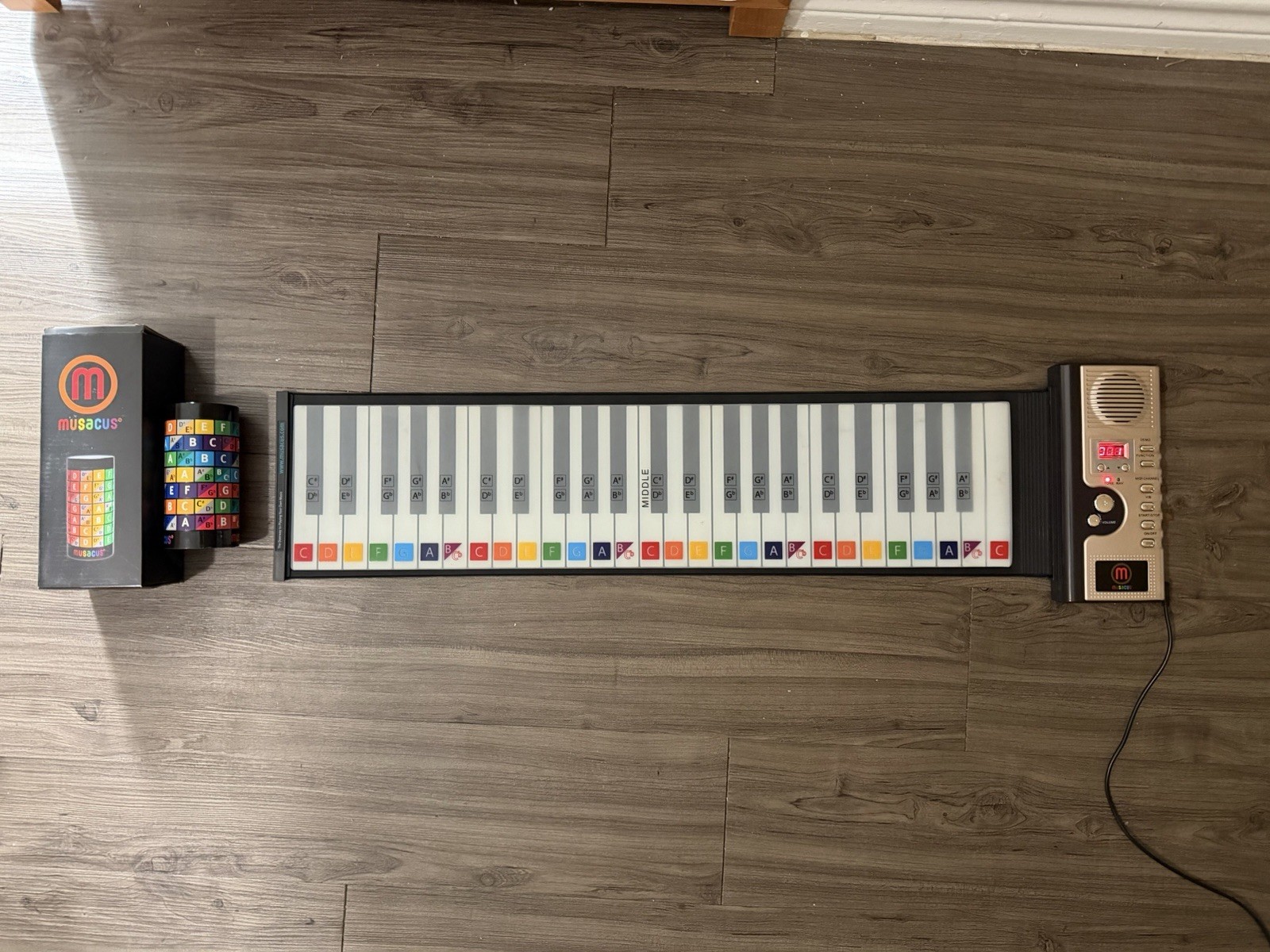 Musacus Roll-Up Piano Keyboard Silicone Flexible MIDI Tested Working