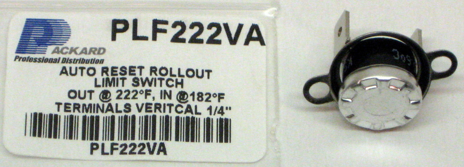 PLF222VA L222-40 Limit Thermostat Flush Mount For Furnace Unit Heaters