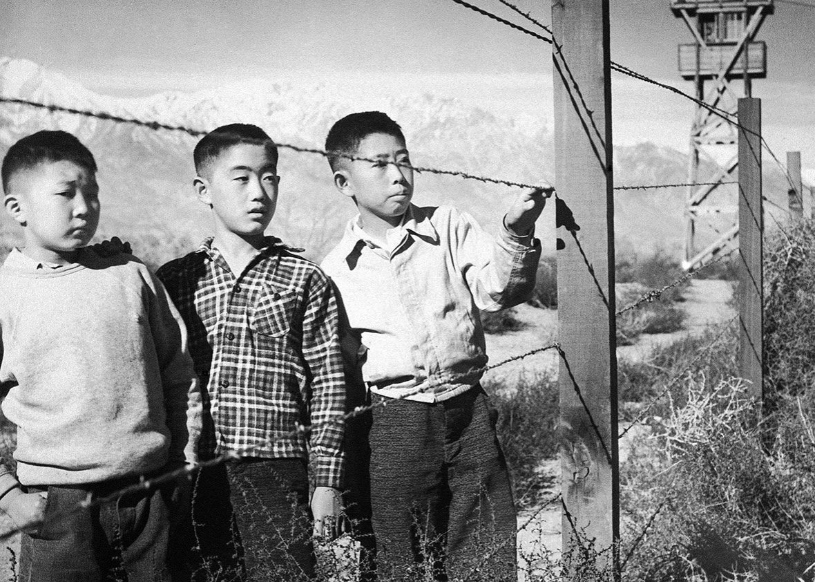 WW2  Photo WWII Japanese-American Youth in Internment Camp World War Two / 8106