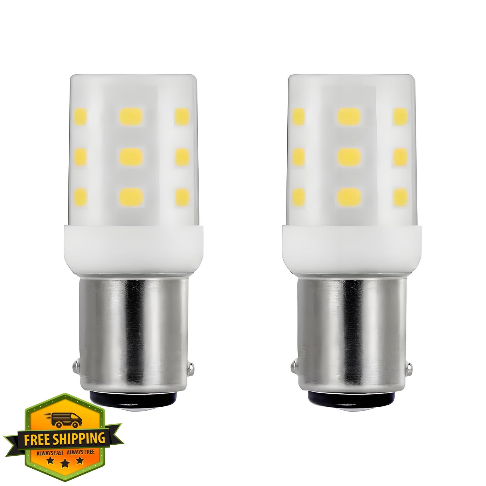 2pk 90 LED BA15D Navigation Anchor Stern Light RV Camper 10-40VDC