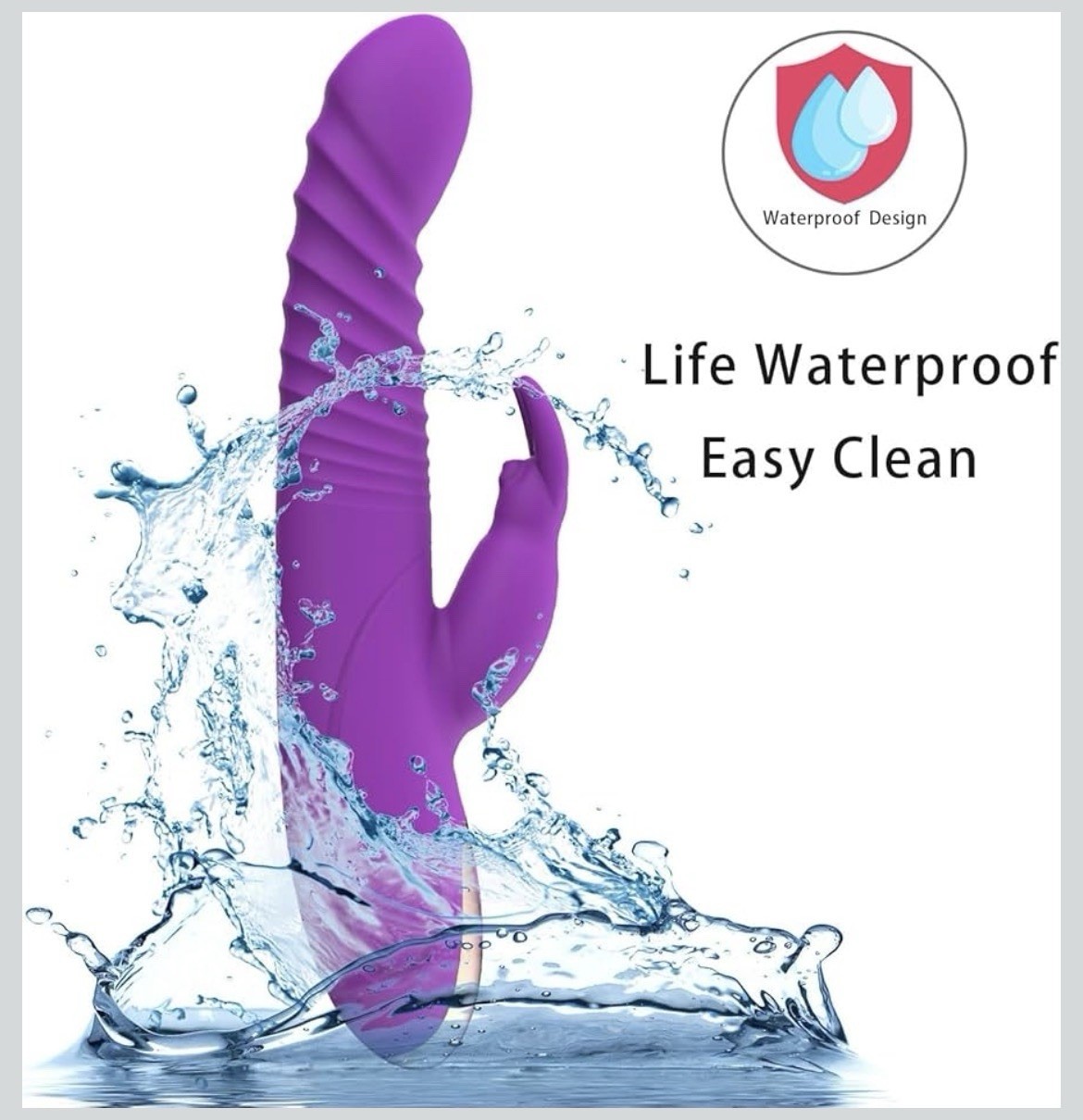 Silent Expand Rabbit Vibrator Waterproof 8 Vibe 7 Telescoping Modes 2026 Model