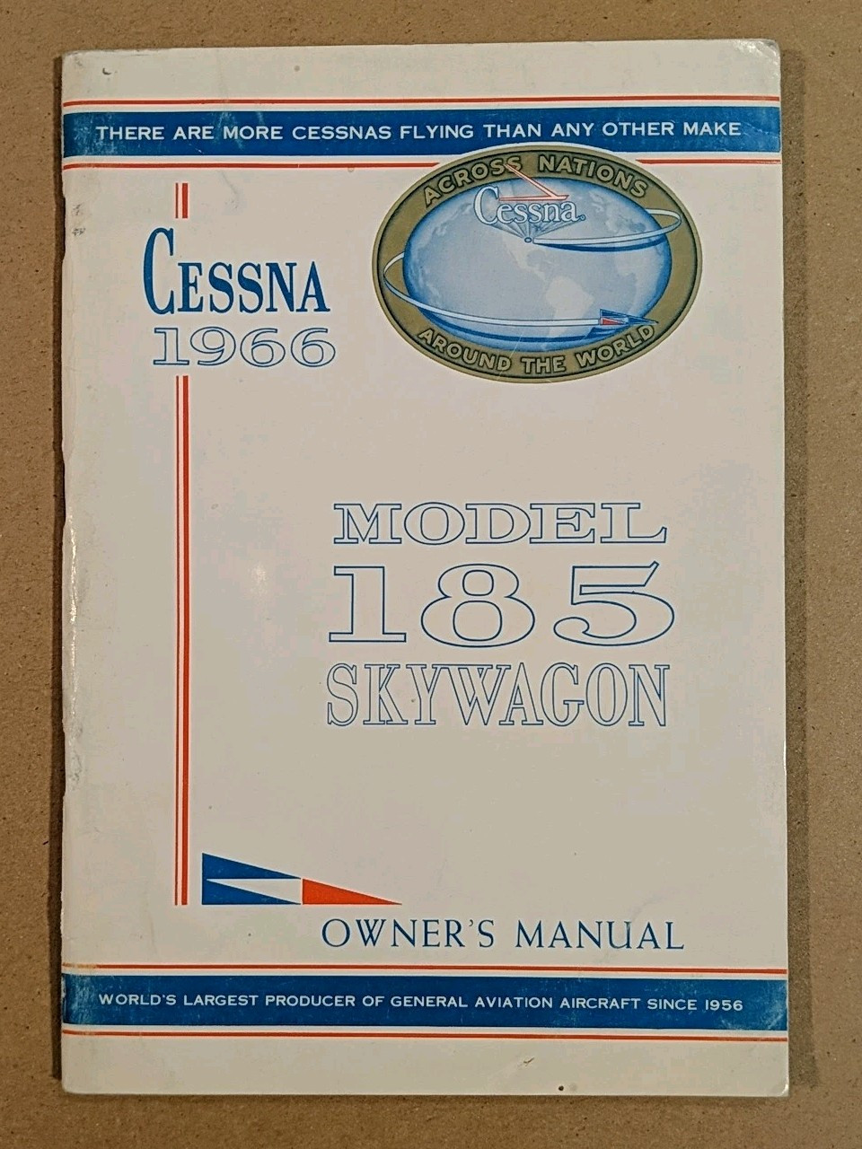 Exc. 1966 Cessna Skywagon 185 Owner's Manual 185E 260 & 300 HP D360-13 10/25/65