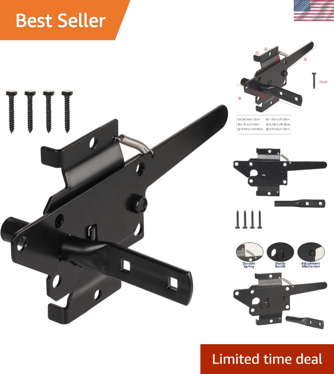 Alloy Steel Automatic Fingertip Release Gate Latch for Garden and Pool Gates