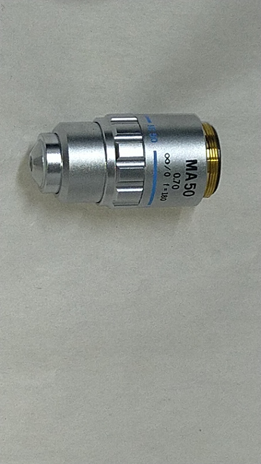 Olympus 50X MA50  0.70 f-=180 na Microscope Objective. Mint Condition