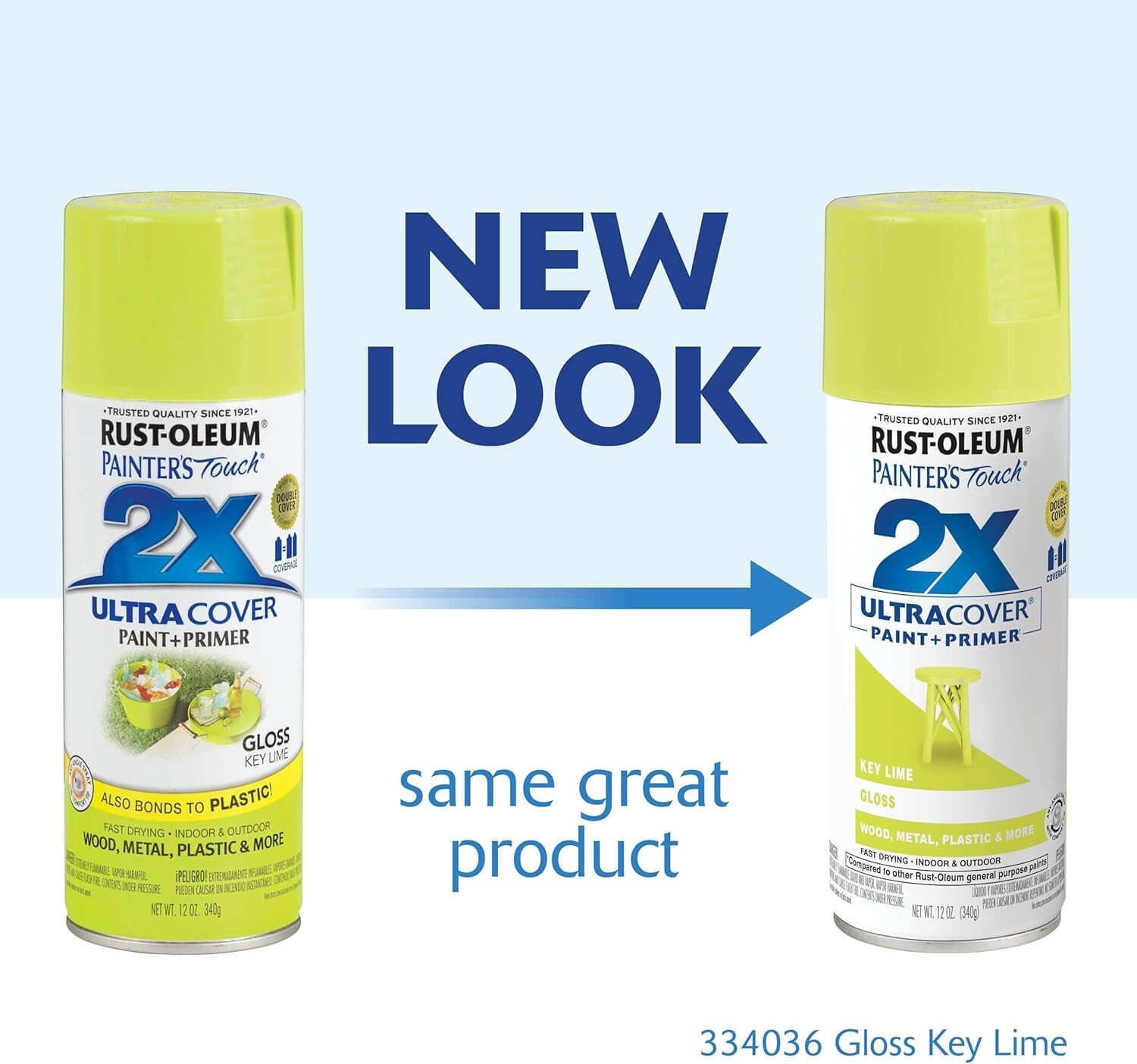 Rust-Oleum Painter's Touch 2X Gloss Key Lime Spray Paint 12 oz