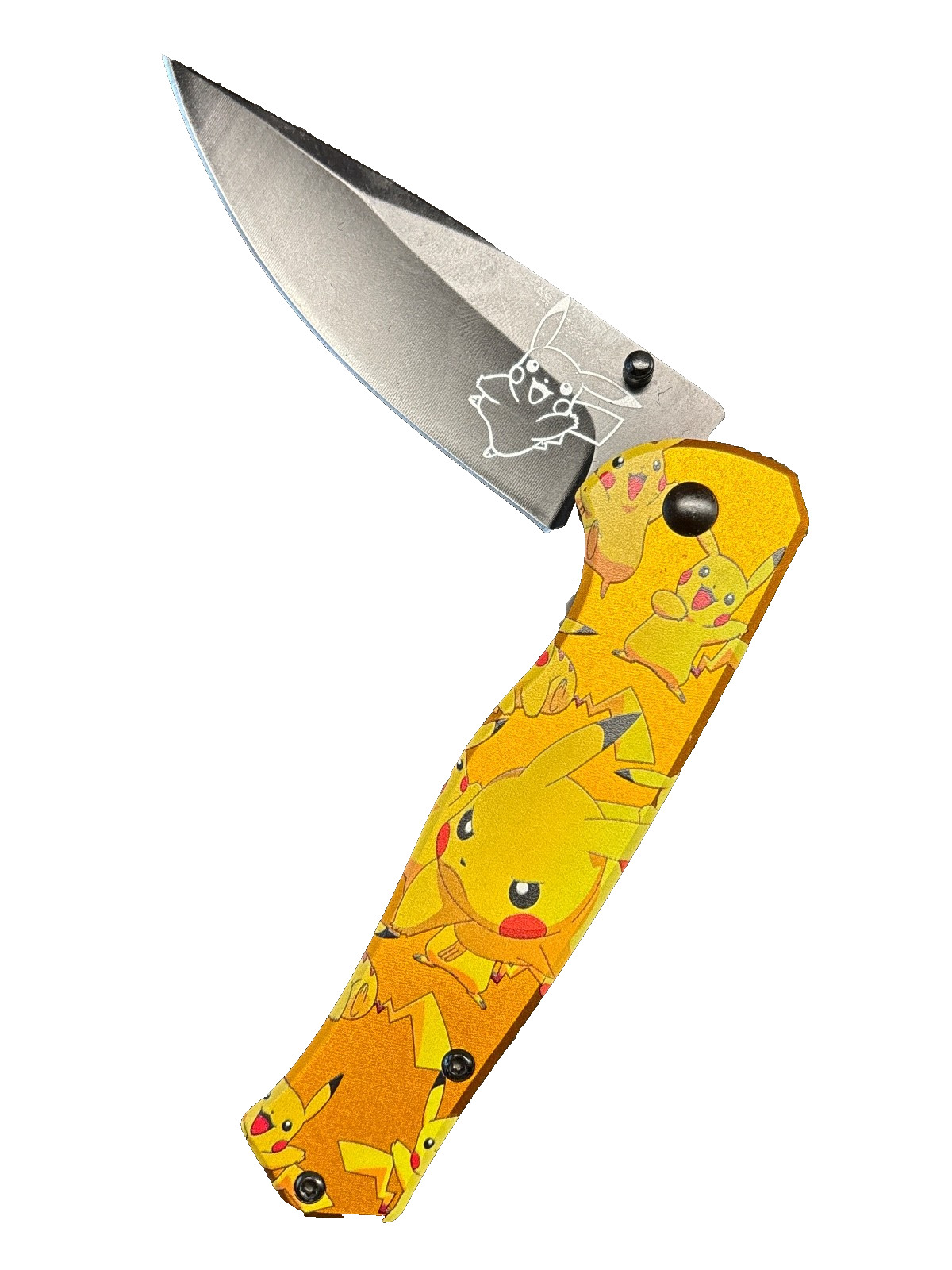 PIKACHU Metal Tactical Spring Assisted Open Survival Pocket Knife 8”