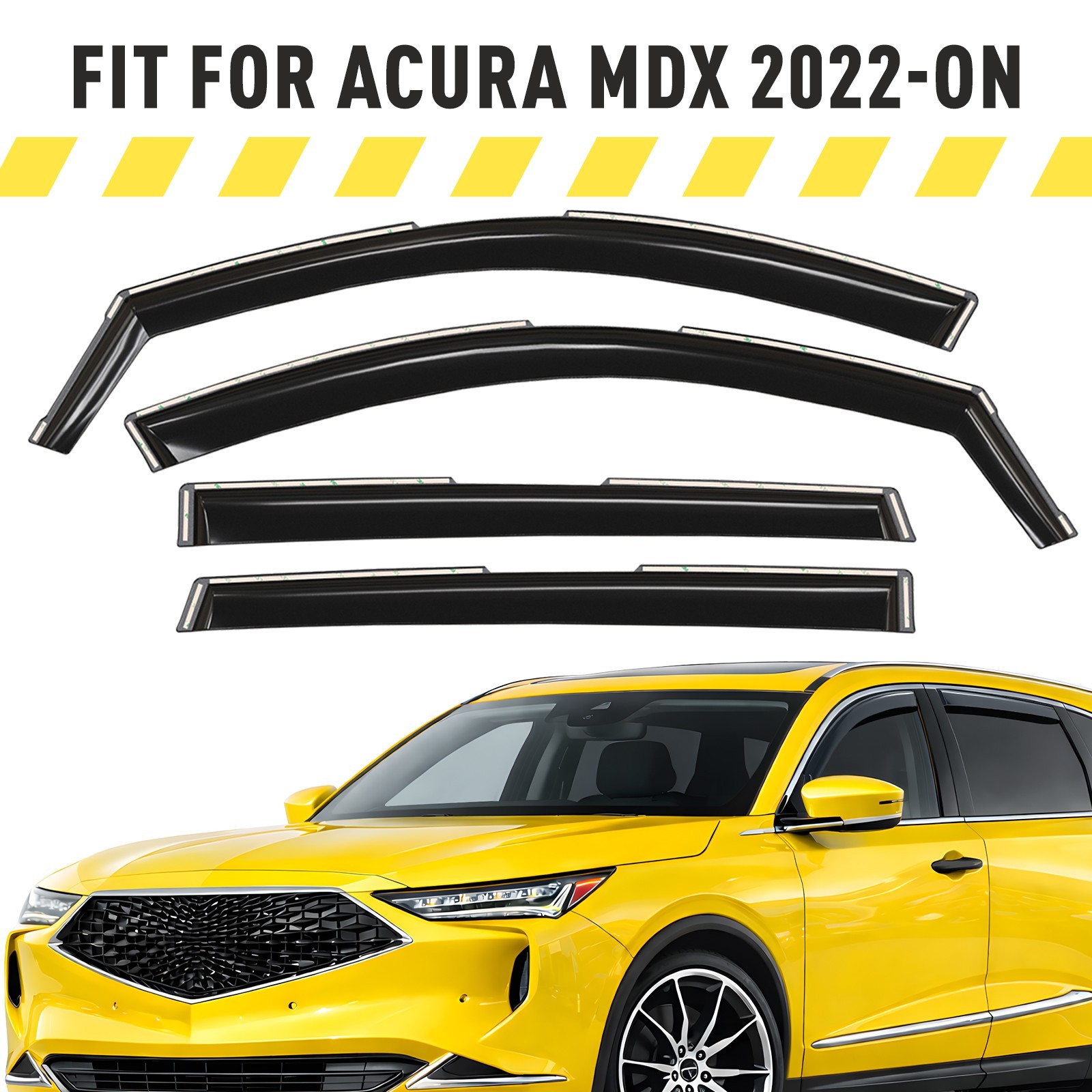 Side Window Deflectors Rain Guards for 2022-2026 Acura MDX