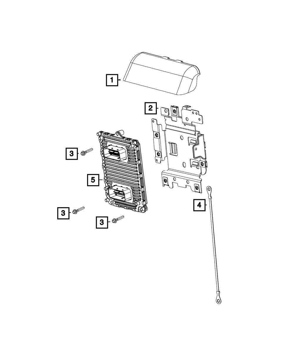 Genuine Mopar Engine Control Module Bracket 68251949AD