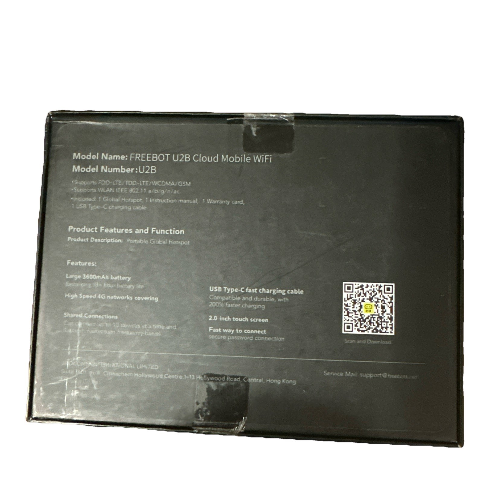 FREEBOT 4G LTE Mobile Hotspot Router - Open box