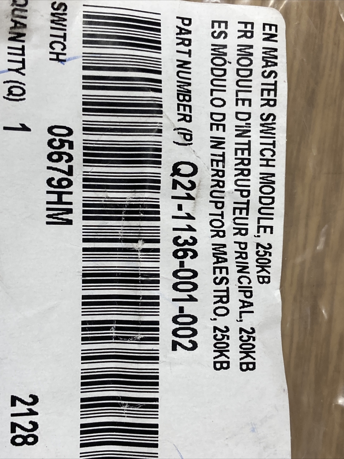 ~ NEW GENUINE PACCAR OEM MASTER CONTROL SWITCH MODULE ~ Q21-1136-001-002