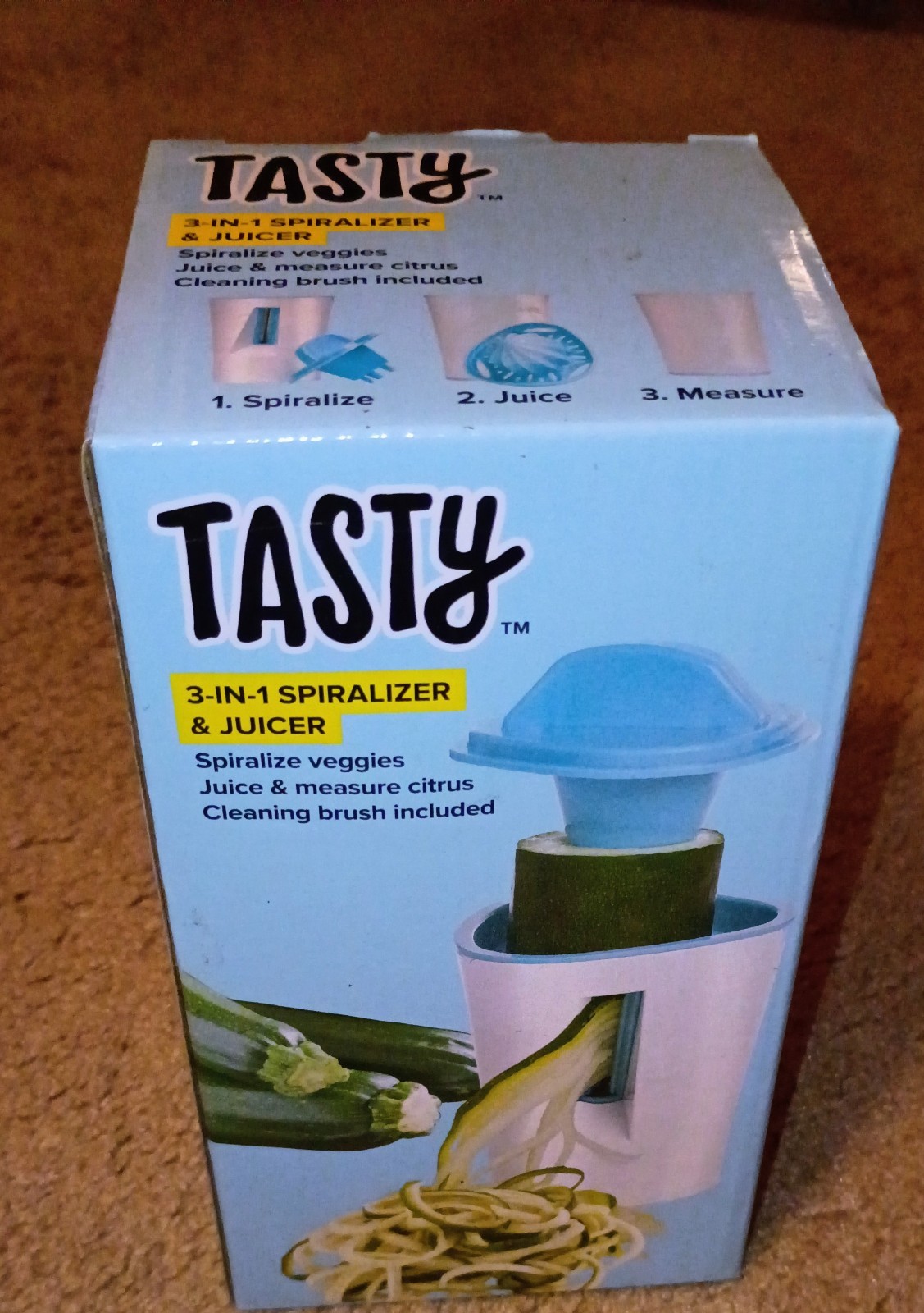 Tasty 3 In 1 Spiralizer And Juicer Tywoo-k369 Blue
