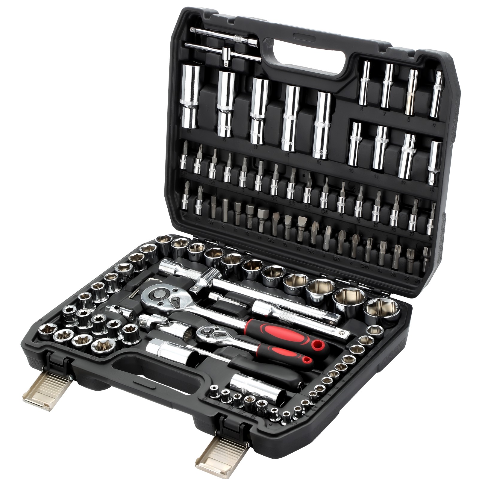 Mechanics Tool Set Wrench Set Repair Socket Wrench Set 108Pcs Mechanics