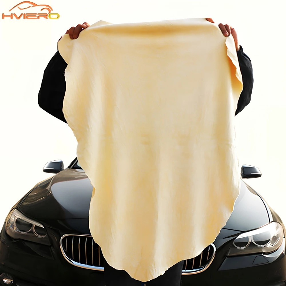 Car Cleaning Cloth Washing Absorbent Drying Shammy Towe Natural Chamois Leather