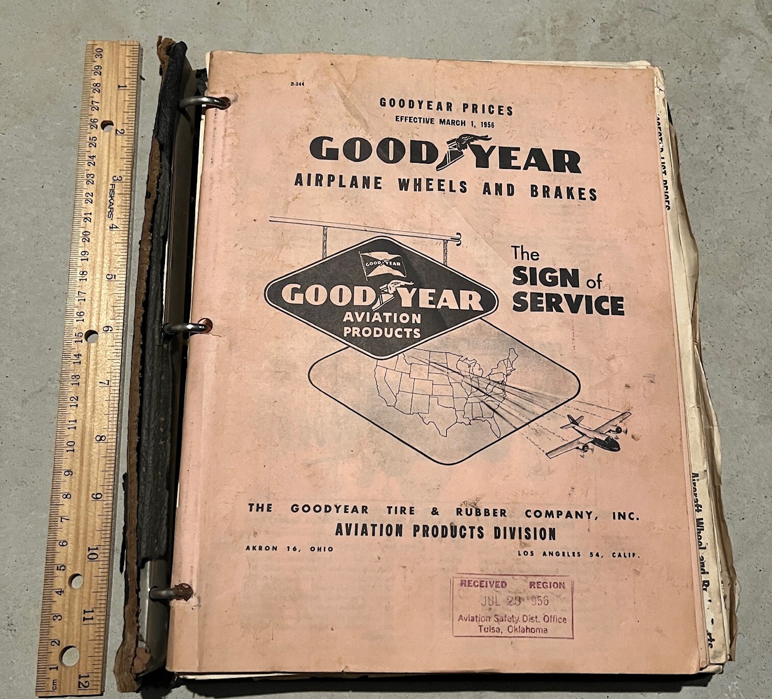 Goodyear Airplane Wheels and Brakes Aviation Products Catalog March 1956