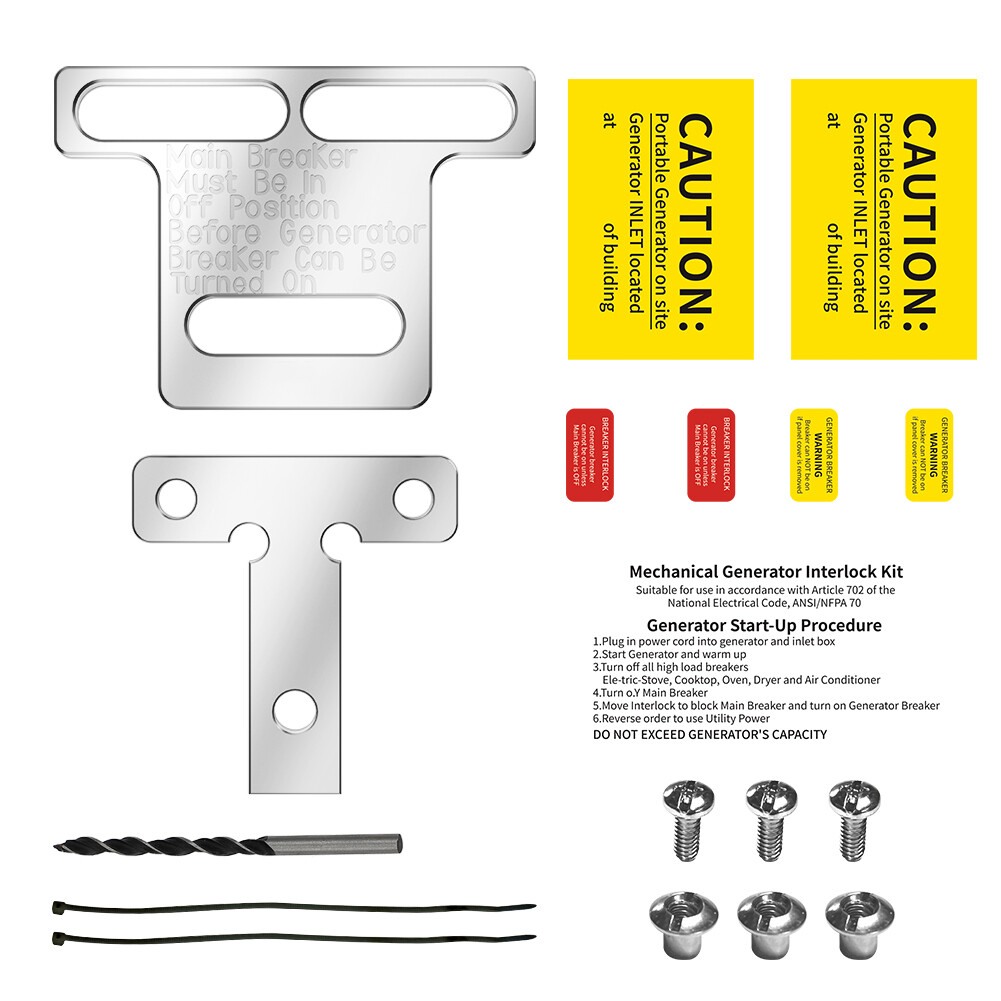 For Eaton 100 Amp Panel Cutler Hammer Panel Generator Interlock Kit