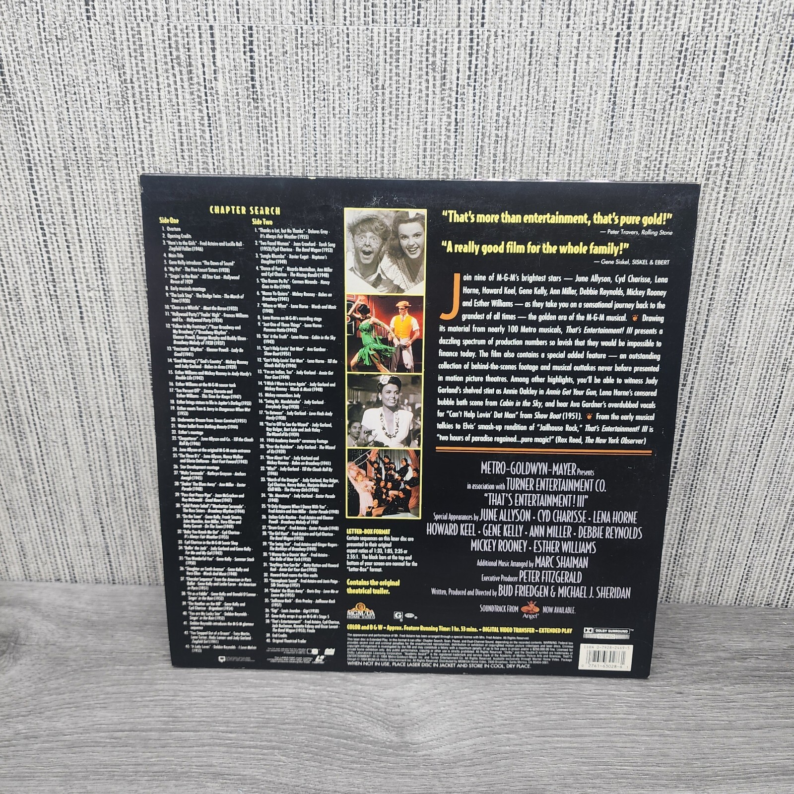 "That's Entertainment! III" MGM Home Video Laserdisc LD